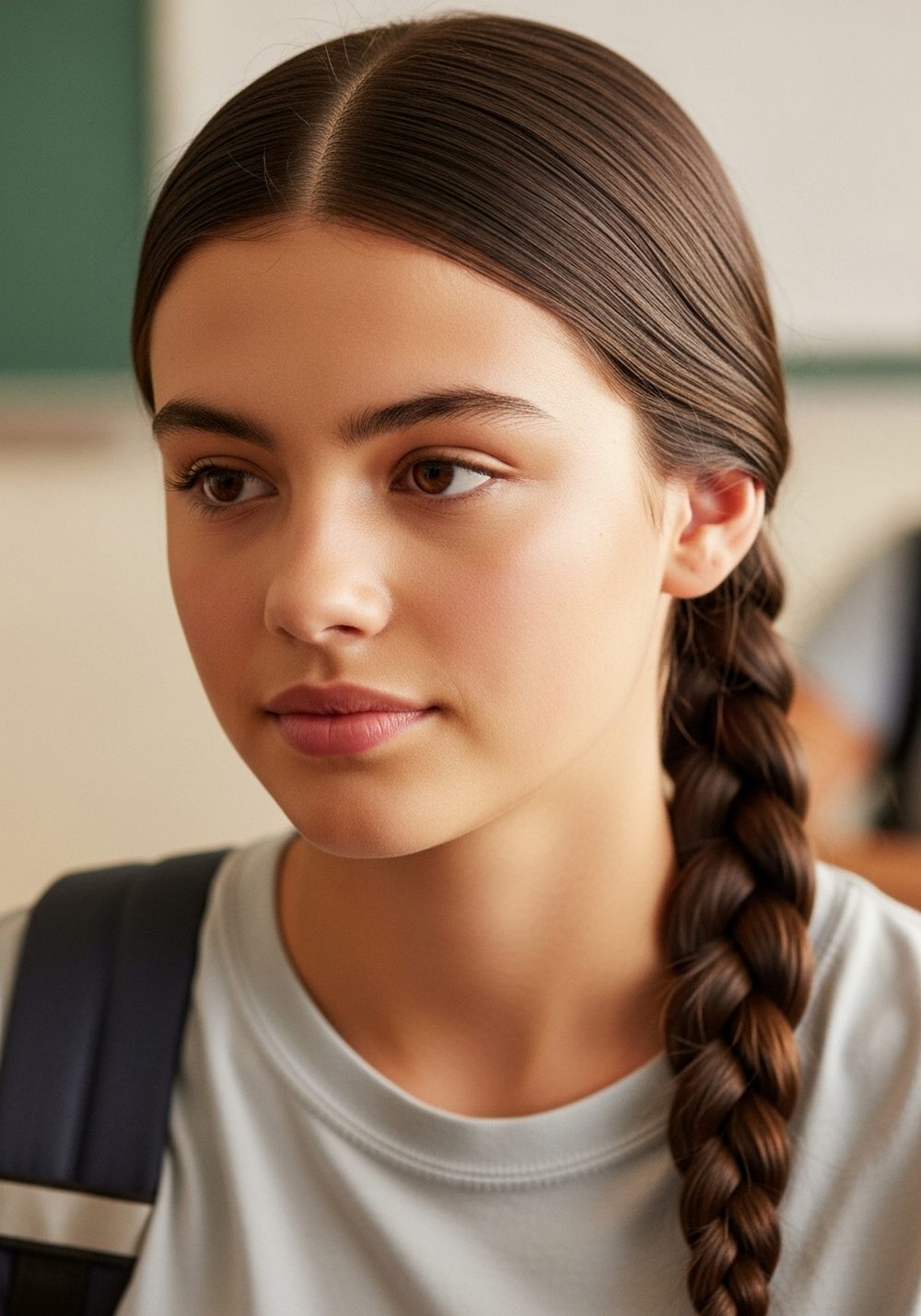 Classic Low Three-Strand Braid