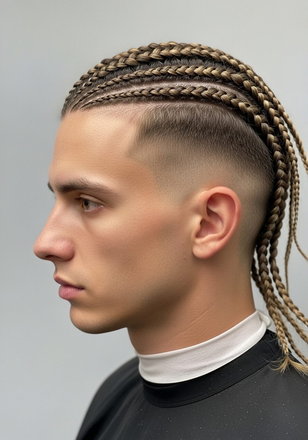 Cornrows with Undercut Drop