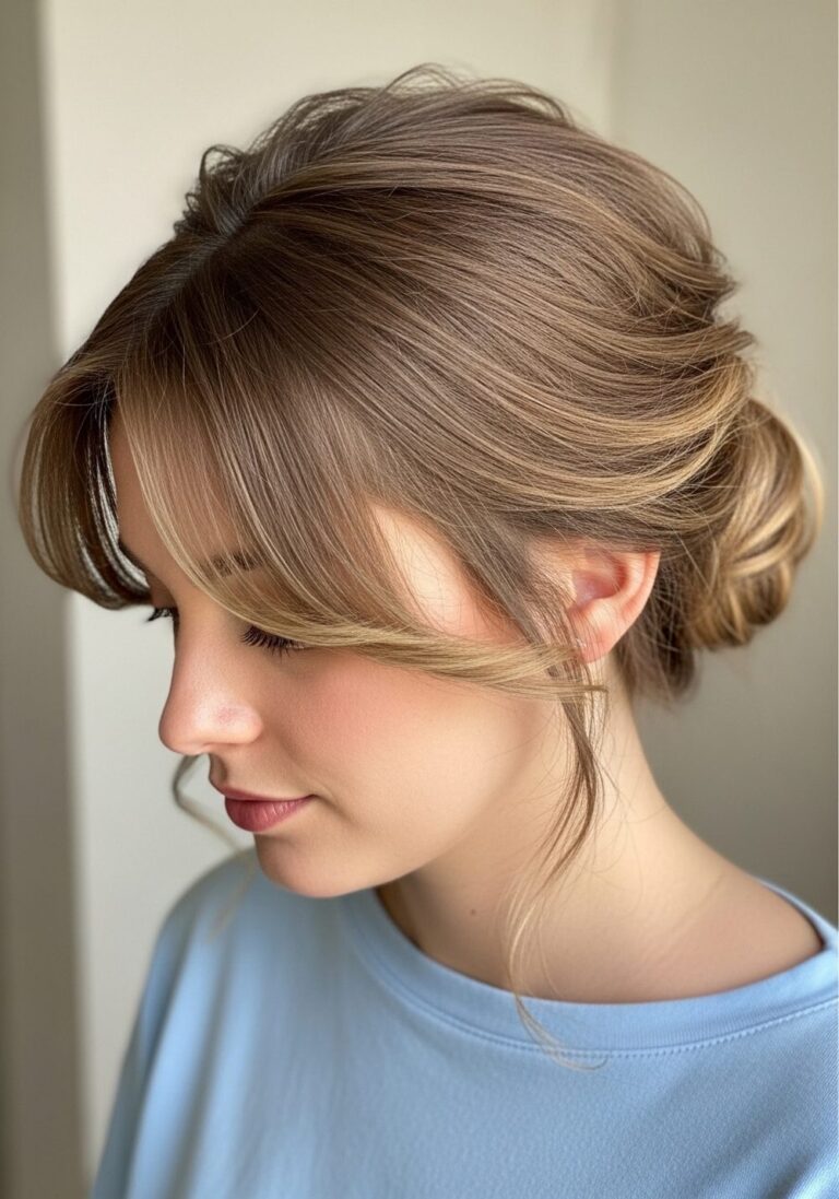 Low Bun With Soft Face-Framing Pieces