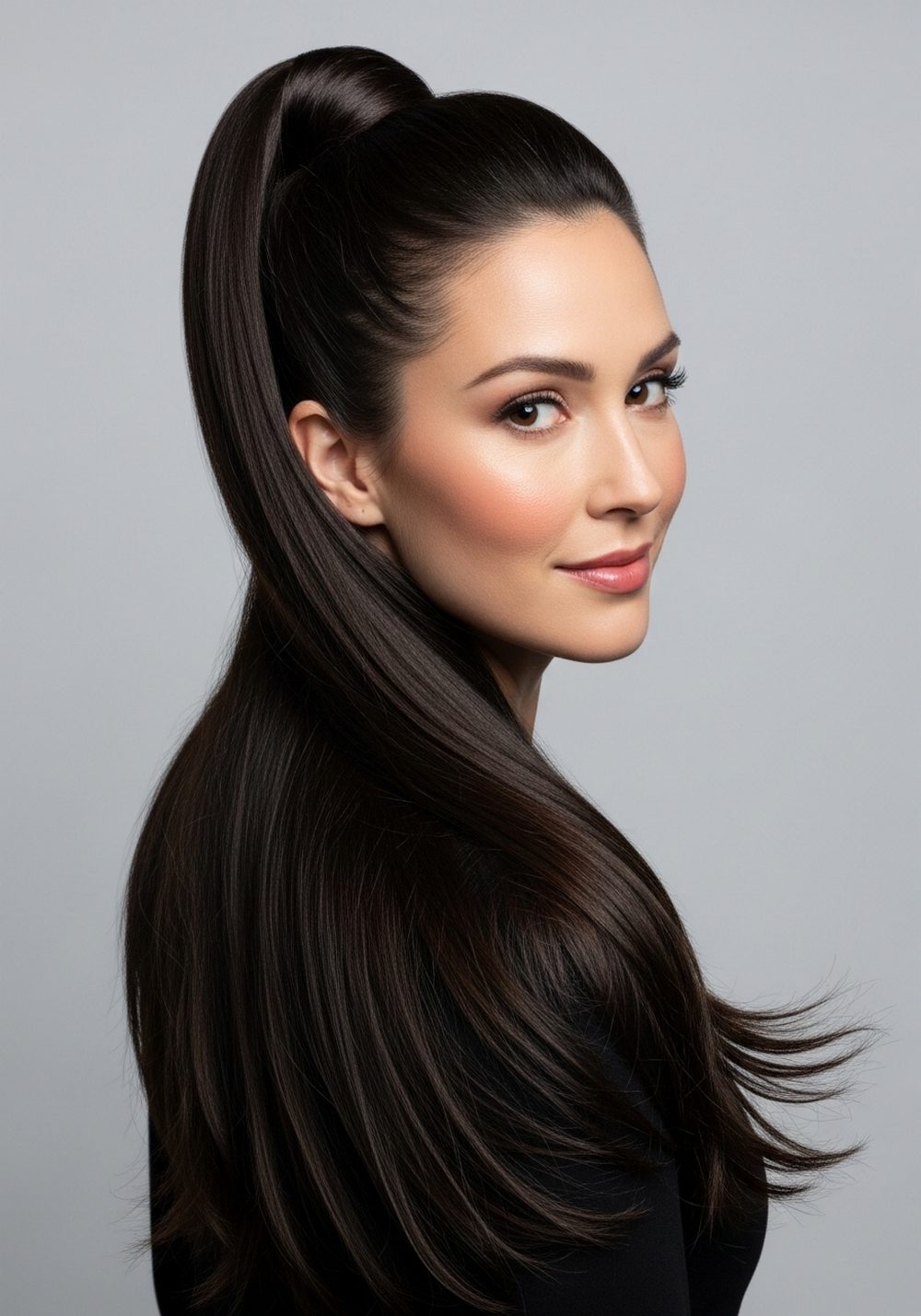 Sleek Low Bundle Ponytail