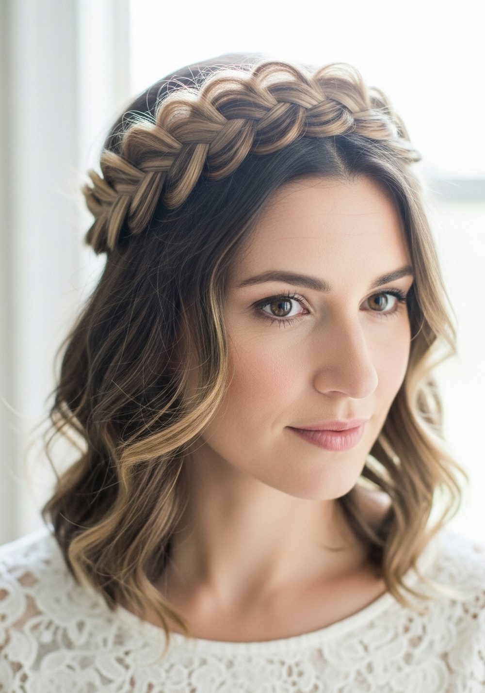 Soft Braided Crown Halo