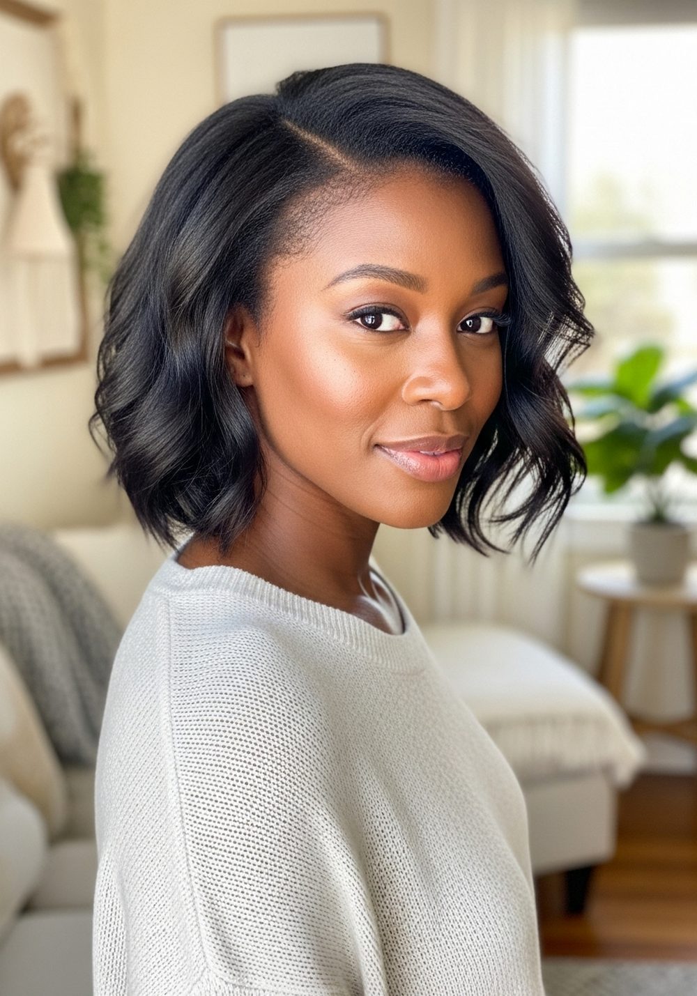 Textured Bob with Loose Waves